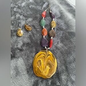 Multi-color stone Necklace